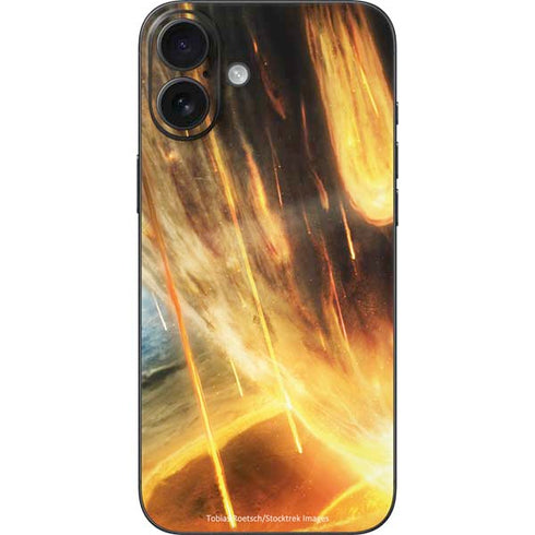 StockTrek Giant Asteroid Collides with Planet Earth iPhone 16 Plus Skin